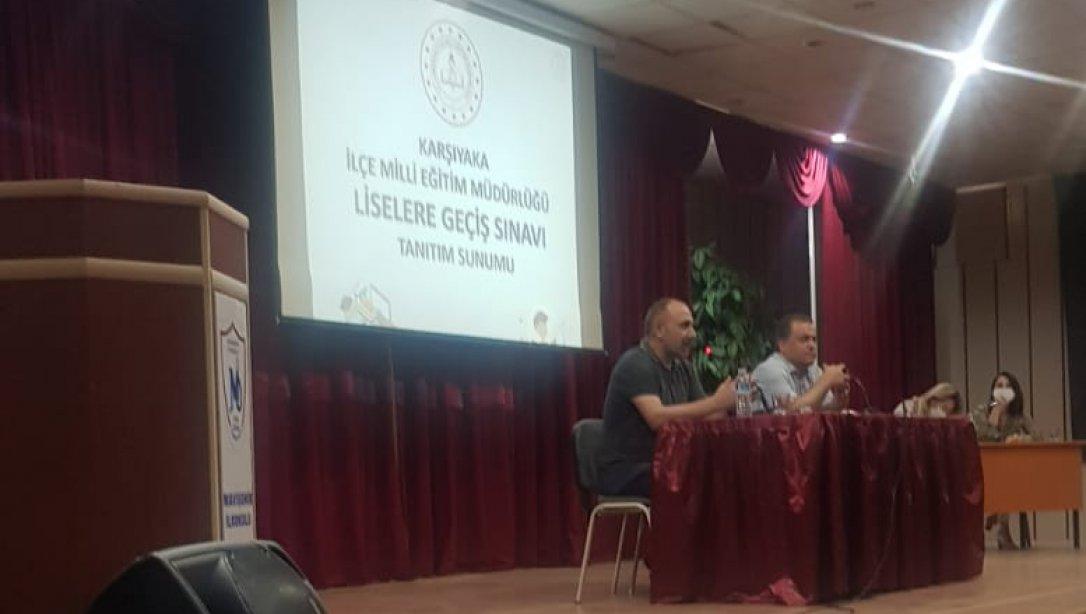 20 Haziran'da Yapılacak Olan Merkezi Sınav (LGS) İle İlgili Toplantı Karşıyaka İlçe Milli Eğitim Müdürümüz Sayın Mustafa İSLAMOĞLU başkanlığında yapıldı. 