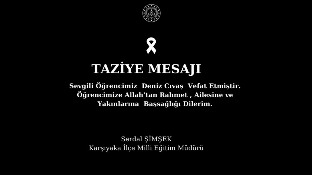 TAZİYE MESAJI